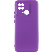 Чохол Silicone Cover Lakshmi Full Camera (A) для Xiaomi Redmi 10C, Фіолетовий / Purple - купити в SmartEra.ua