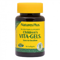 Комплекс Витаминов Для Детей, Children's Vita-Gels, Nature's Plus, вкус апельсина, 90 гелевых капсул