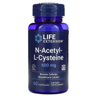N-ацетил-L-цистеїн, 600 мг, NAC N-Acetyl-L-Cysteine, Life Extension, 60 капсул