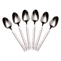 Набор столовых ложек 6 штук из нержавеющей стали 21 (см) Серебро HP-8-33