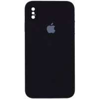 Чохол для iPhone XS Silicone Case Square Full Camera Protective (AA) (Чорний/Black) - купити в SmartEra.ua