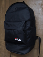 Рюкзак Fila чёрный — Oxford 600D + кожзам, оптом