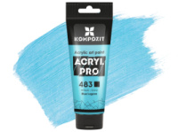Фарба художня Серія «Металік» Acryl PRO ART Kompozit 75 мл, 483 блакитна лагуна