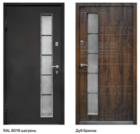 АКЦІЯ Двері вхідні GALICIA СБ Лайн 8019 Метал/Дуб бронза 960x2050