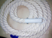 Канат для лазания d=26 мм 2,1 метра гимнастический с кронштейном