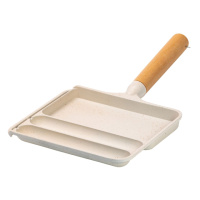 Сковорода прямоугольная на 3 секции с антипригарным покрытием бежевая HP39572W