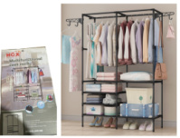 Напольная стойка для одежды с полками / WT-842