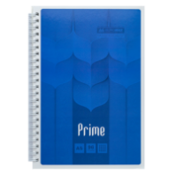 /Зошит на пружині PRIME А5, 96л., клітка, в картонній обкладинці, синій