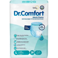 Подгузники для взрослых Dr.Comfort Трусики Large 100-150 см 30 шт (8680131205615)