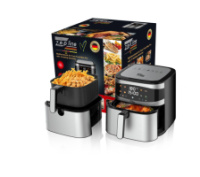 Аэрогриль мультипечь на две тени со съемной корзинкой Zepline ZP-216 12 л 4200 Вт