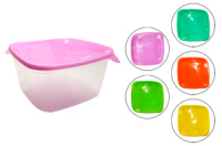 Контейнер квадратный пищевой прозрачный «Каскад» 1.2л (PB-065)