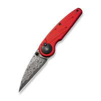 Нож складной туристический Civivi Starflare, (8.4 см) Damascus / Aluminum красный