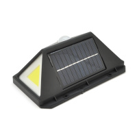 Уличный фонарь с сумеречным датчиком c cолнечной панелью, крепление на стену 100COB, Black