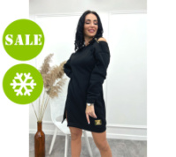 Повсякденна тепла сукня з булавкою «Moana» оптом | Норма і батал | Розпродаж моделі