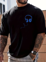 Футболка чорна з ДТФ принтом | 57-129