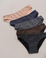 Трусики з дрібним горошком попереду  M, L, XL, 2XL   5 шт.