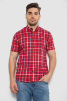 Сорочка чоловіча в клітку, колір червоний, 214R831