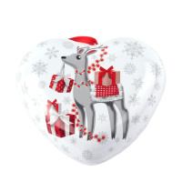 Коробка-серце «Новорічний Олень» 9 x 8 см