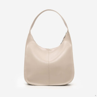 БЕЖ ТАУП - формат А4 - якісна та елегантна сумка на блискавці овальної форми (Луцьк, 844)