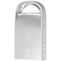 Флеш пам'ять T&G Short 107 4Gb Metal Silver