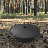 Казан азиатский КА-12 чугунный с крышкой 12л