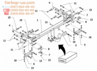 Тягово-сцепное устройство (фаркоп) Mercedes S-Class (W221) (2005-2013)