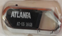 Флеш пам'ять USB 2.0 8Gb ATLANFA AT-U5 з ключем для ключів