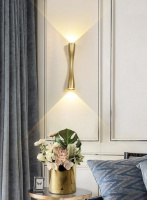 Бра LED 28082 Латунь 6х6х24 см.