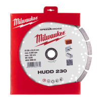 Диск алмазний Speedcross MILWAUKEE HUDD 230, діаметр 230мм (залізобетон, граніт)