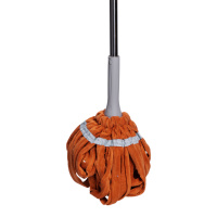 Швабра телескопическая для мытья пола универсальная веревочная швабра с самоотжимом для уборки Оранжевый HP-35015-13O