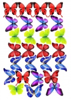 Вафельные картинки на тему: Бабочки