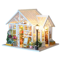 3D Румбокс «Квітковий магазин» DollHouse + пилозахисний купол