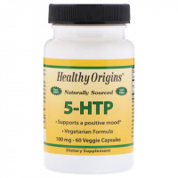 5-HTP (Гидрокситриптофан), 100мг, Healthy Origins, 60 гелевых капсул