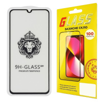 Защитное стекло для Samsung A505/ A305 A50/ A30 Full Glue Lion (0.3 мм, 2.5D, чёрное)