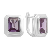 Серебряные серьги CatalogSilver с александритом 7.658ct (2180234)