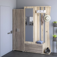 Прихожая Авео-2 Эверест с распашным шкафом ШП-1 сонома + трюфель (DTM-2662)