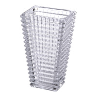 Ваза декоративна Longstar скляна під кришталь17 см, прозора