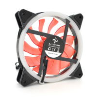 Кулер корпусной 12025 DC sleeve fan 3pin + 4pin - 120*120*25мм, 12V, 1200об/мин, Red, двухсторонний