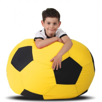 Кресло- мешок Мяч Цвет желтый/черный 120*120