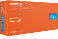 Перчатки латексные неопудренные Dermagel S