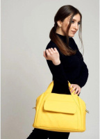 Жовта сумка тоут велика стильна casual шкіра еко 790153028