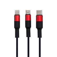 Кабель USB Hoco X26 Xpress Charging 3in1