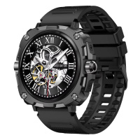 Розумний годинник Modfit Onyx Black Steel з AMOLED дисплеєм та додатковим ремінцем у подарунок