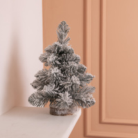 Искусственная новогодняя мини елка «Полонинская» зимняя 25 см SOK-M-04-1