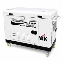 Генератор дизельный NIC DG17000,  3-фазный 230/380V, 50Hz, 12kW, бак 25 л, расход 3.1 л/Ч, пуск: стартер/AVR, 1280х710х872 мм, 295кг