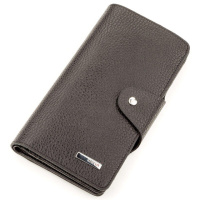 Містке портмоне унісекс з натуральної шкіри 717235 Чорний