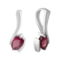 Серебряная подвеска CatalogSilver с рубином 0.667ct (2140498)