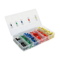 Набор клемм/наконечников 450шт  (E1508bl-100, E2508g-100, E4009b-100, E1012y-50) в боксе
