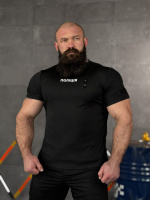 Футболка поліція black ВТ6013