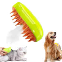 Массажная щетка с USB для вычесывания шерсти у животных Pet Brush с паровым распылителем